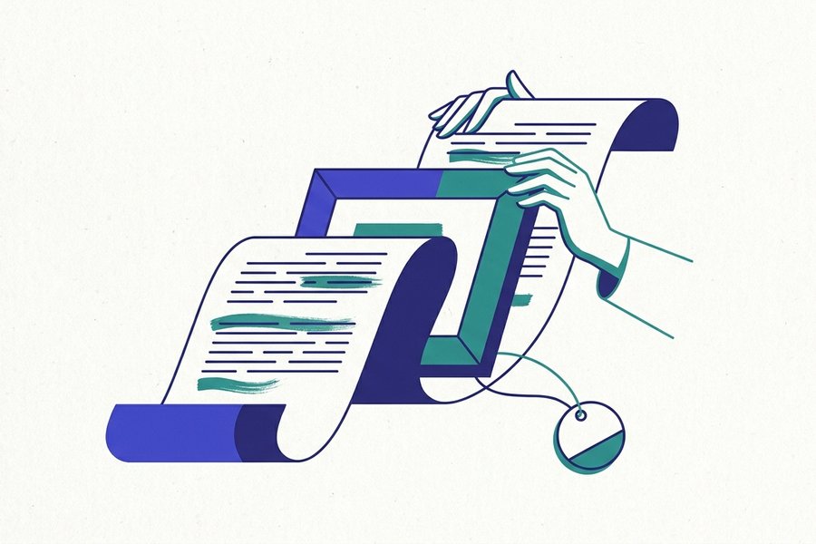 Illustration of a Markdown link gaining an exclamation mark and turning into a displayed photograph