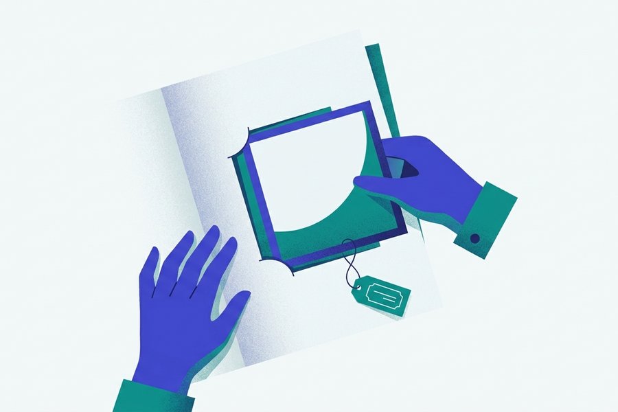 Illustration showing a Markdown document pointing to an image stored beside it in a folder and to another image stored on a remote server