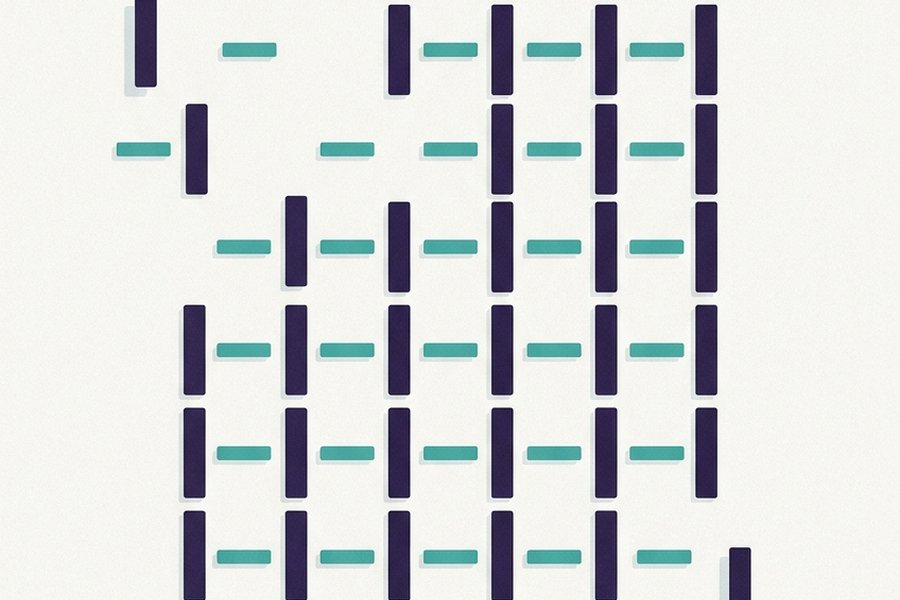Illustration of the three row types in a Markdown table - Header, divider and data - Assembling into a formatted table